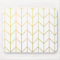 Gold Chevron White Background Modern Chic