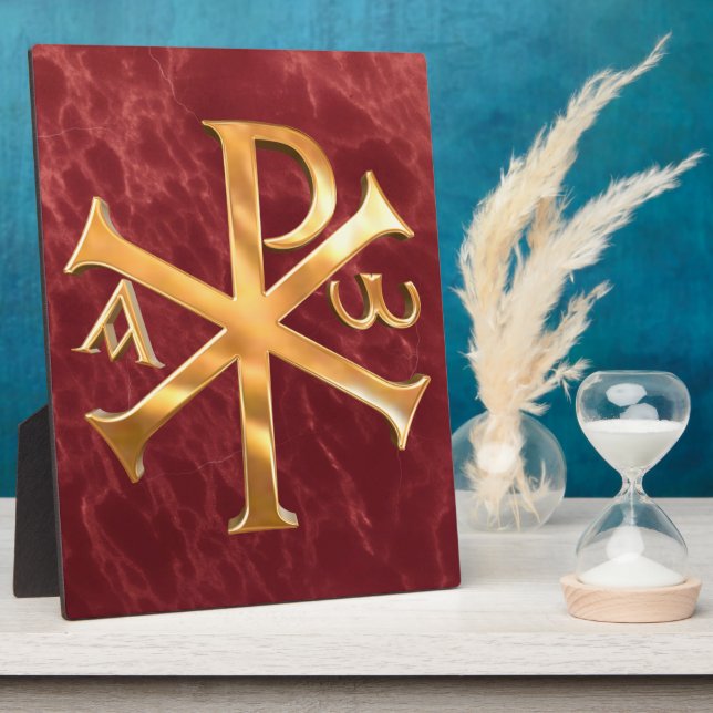 Gold Chi-Rho Plaque (Side)