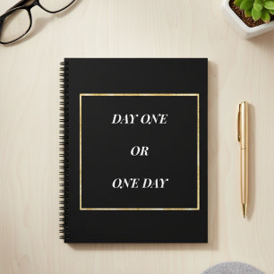 Gold Chic Motivational Quote Notebook