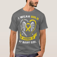 Gold Childhood Cancer Awareness Daughter Baby Girl