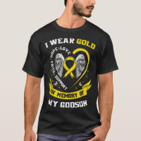 Gold Childhood Cancer Awareness Godson Godmother G