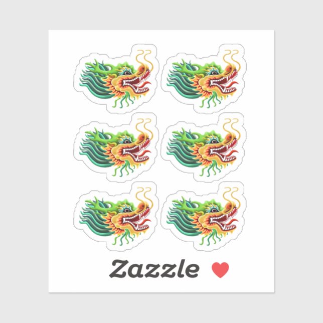 Gold Chinese Dragon Head (Sheet)