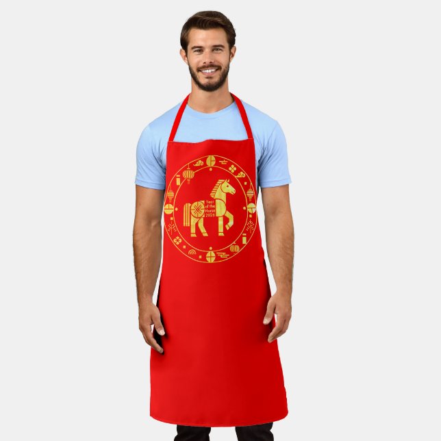 Gold Chinese new year 2026 Apron (Worn)