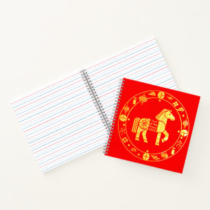 Gold Chinese new year 2026 Notebook