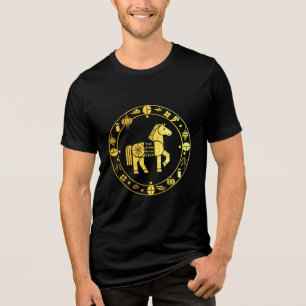Gold Chinese new year 2026 Tri-Blend Shirt