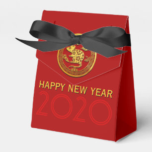 Gold Chinese Paper-cut Rat Year Choose Colour TFB Favour Box