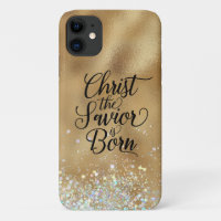 Gold Christ the Saviour Christian Christmas  