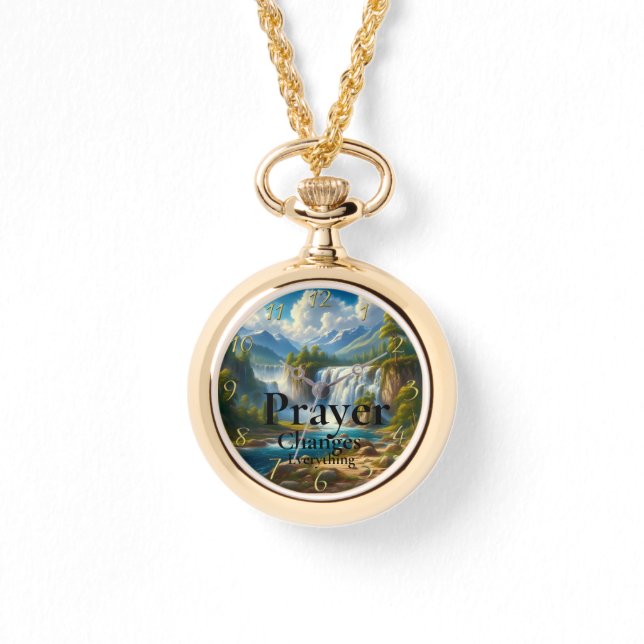 Gold Christian Faith Prayer  Changes  Everything  Watch (Front)