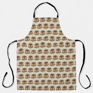 Gold Christmas Bells Holiday Apron