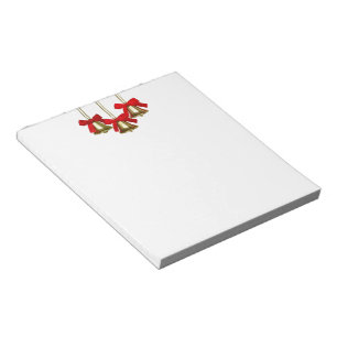 Gold Christmas Bells Notepad