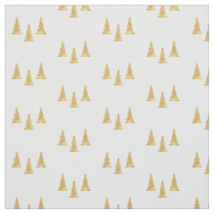 Gold Christmas Fabric