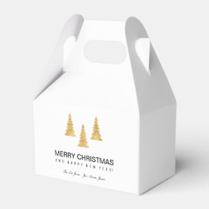 Gold Christmas Favour Box