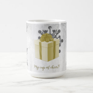 Gold Christmas Gift Holiday Mug