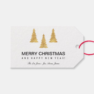 Gold Christmas Gift Tags