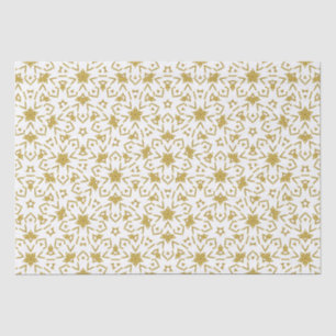 Gold Christmas Luxury Pattern Stars Glitter Tissue Paper