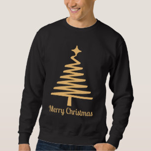 Gold Christmas Novelty blk Sweatshirt