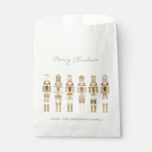 GOLD CHRISTMAS NUTCRACKER FAVOUR BAGS