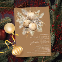 Gold Christmas Ornament Bridal Shower