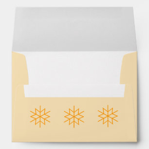 Gold christmas star graphic design envelopes