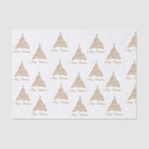Gold Christmas Tree Tissue Paper