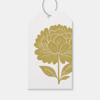 Gold Chrysanthemum Tag
