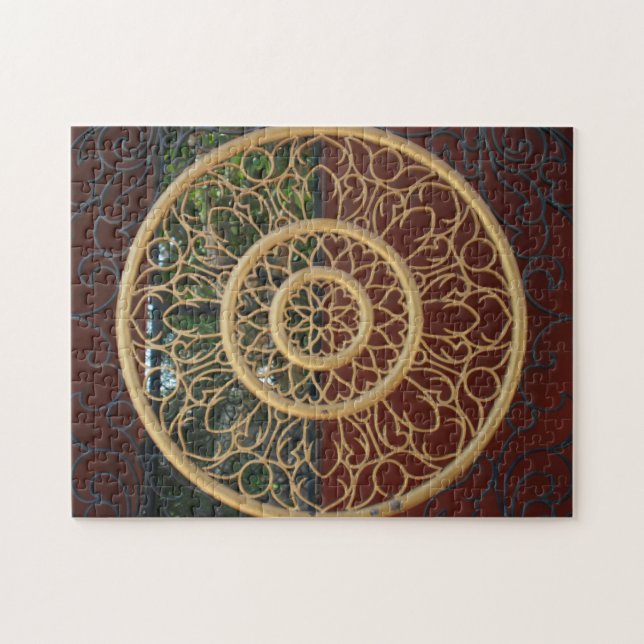 gold circle jigsaw puzzle (Horizontal)