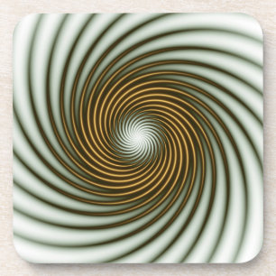 Gold Circle Spin Coaster