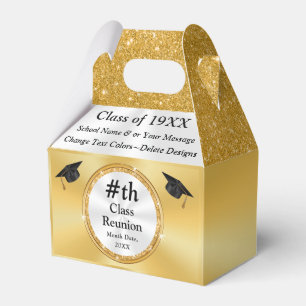 Gold, Class Reunion Favours, Boxes, Change Colours Favour Box
