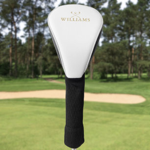 Gold Classic Personalised Name Golf Clubs Head Cover