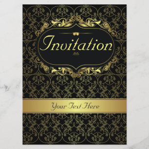 Gold Classy Invitation for any occasion