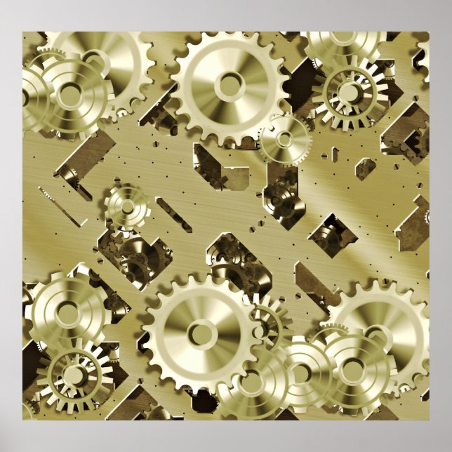 Gold Clockwork controls 2 Poster (Front)