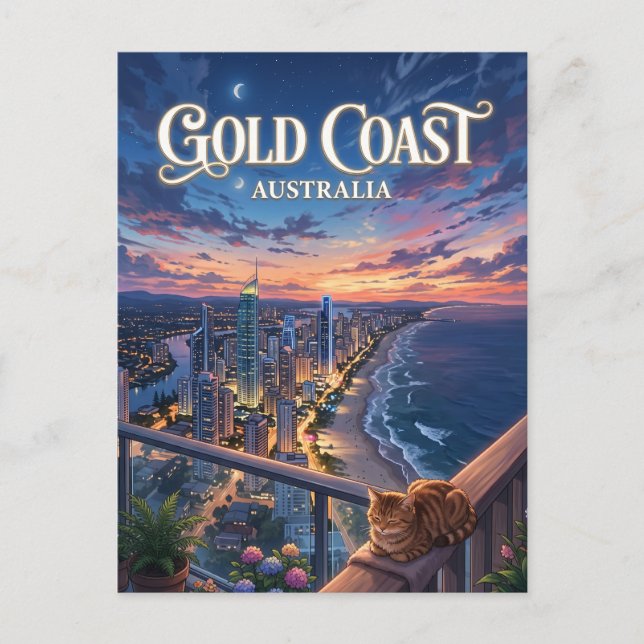 Gold Coast Australia Postcard (Front)