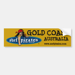 Gold Coast, Australia Surf Shop Bumper Sticker