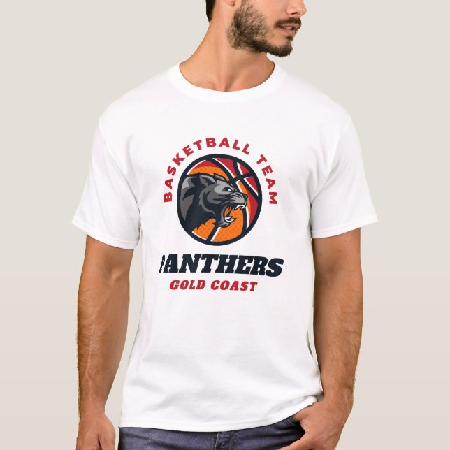 Gold Coast Panthers Basketball Team T-Shirt  (Front)
