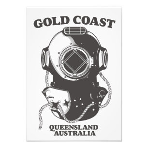 Gold Coast Queensland Australia diving poster