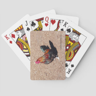 Gold Cockerel Rooster playing cards