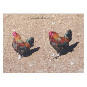 Gold Cockerel Rooster tablecloth