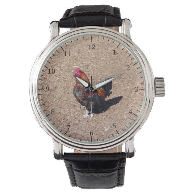 Gold Cockerel Rooster Watch (Front)