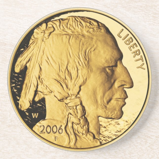 Gold Coin Coaster (Front)