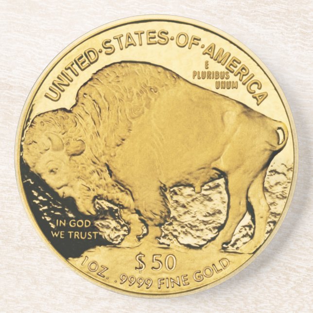 Gold Coin Coaster (Front)