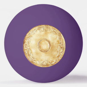 Gold Coin Monkey Purple Rope Ping Pong Ball