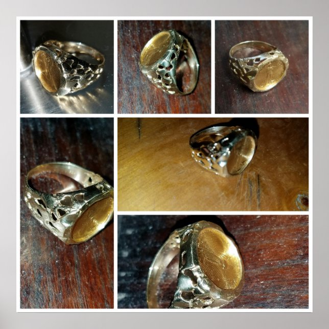 Gold Coin Ring Poster (Front)