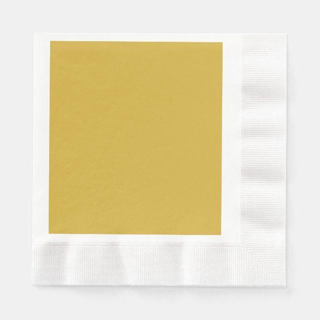 Gold Coined Luncheon Paper Napkin (Front)