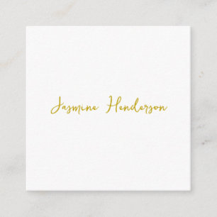 Gold Color Calligraphy Professional Custom Name Enclosure Card