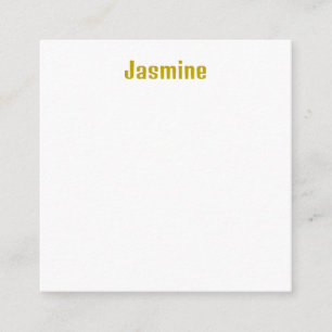 Gold Color Calligraphy Professional Name  Enclosure Card
