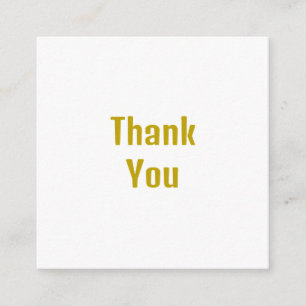 Gold Color Calligraphy Professional Name  Enclosure Card