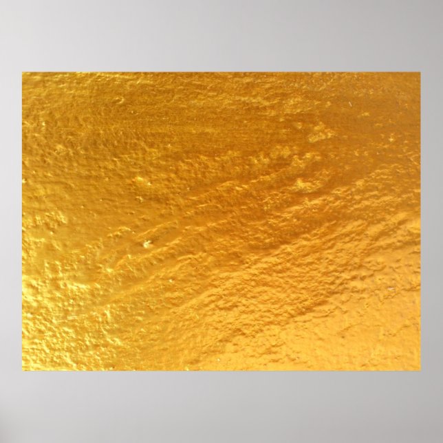 Gold color concrete wall textureabstract, ancient, poster (Front)