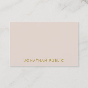 Gold Color Font Elegant Professional Template Business Card