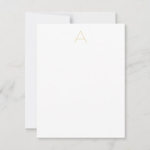 Gold Color Monogram Professional Custom RSVP Card