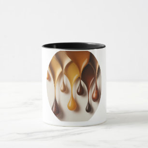 Gold Colors in Motion – Golden Abstract Design Mug